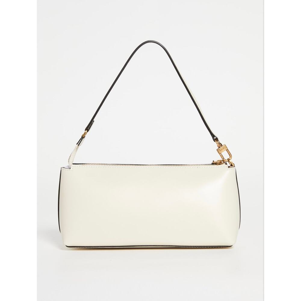 STAUD Kaia Cream Leather Shoulder Bag - - Picture 3 of 9